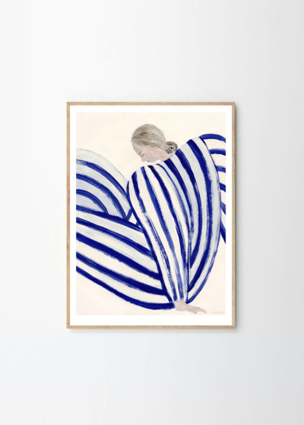 Blue Stripe At Concord Sofia Lind - The Poster Club - Huiszwaluw Home