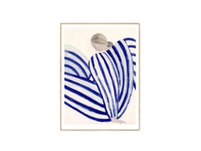 art Print Blue Stripe At Concord Sofia Lind - The Poster Club - Huiszwaluw Home