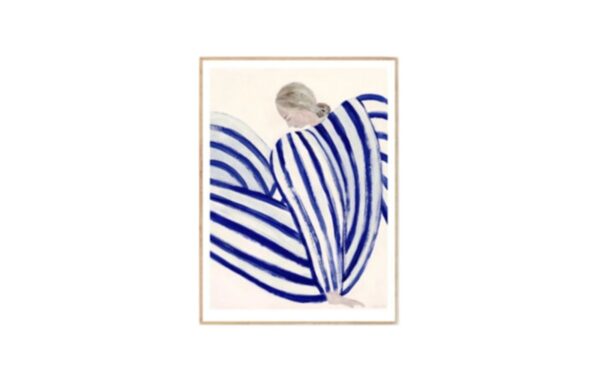 art Print Blue Stripe At Concord Sofia Lind - The Poster Club - Huiszwaluw Home